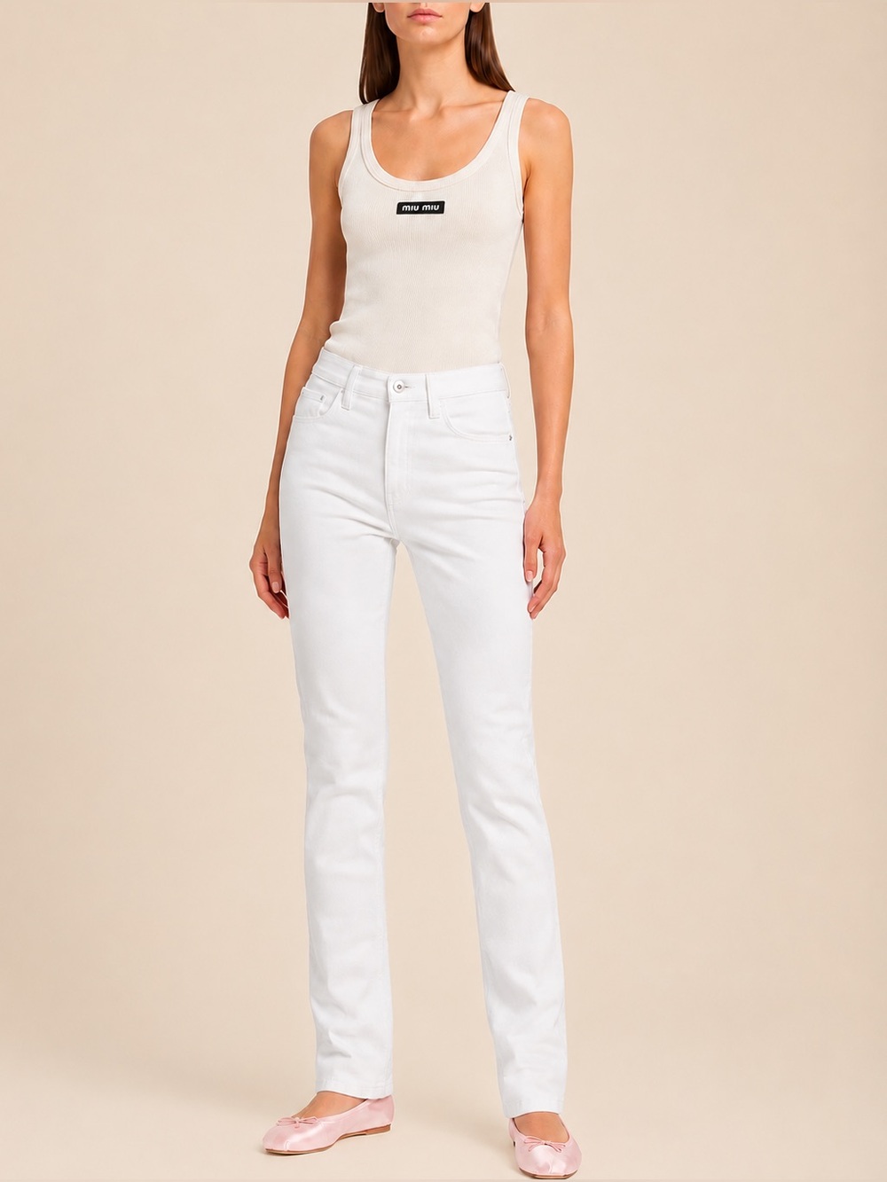 NWOT Favorite Daughter 
Valentina Cigarette Jeans in White Size 26